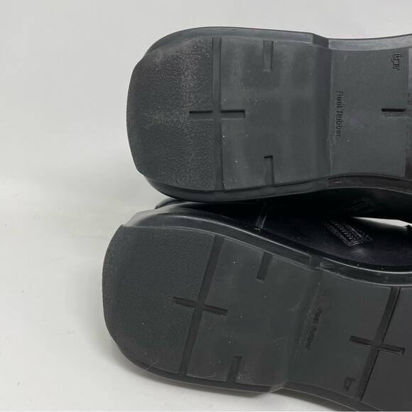 Mezlan Black Leather Burnished Calfskin Hybrid Hi Top Lace Up Ankle Boots men 10 - Picture 11 of 16